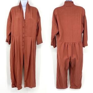 Pillar Allison Wonderland Brick Red‎ tencel Jumpsuit size 10